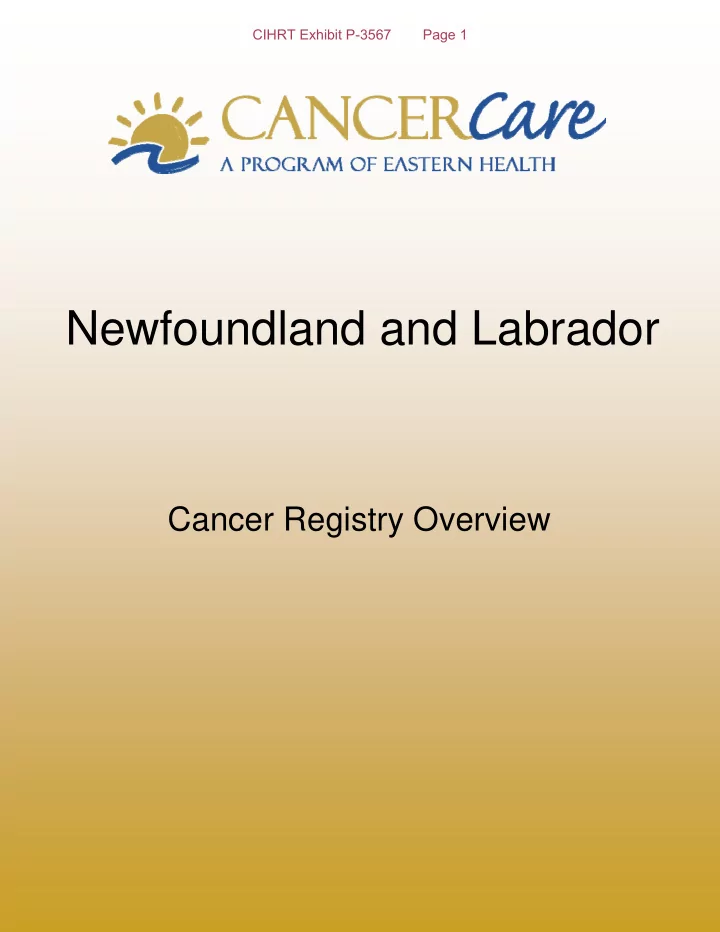 newfoundland and labrador