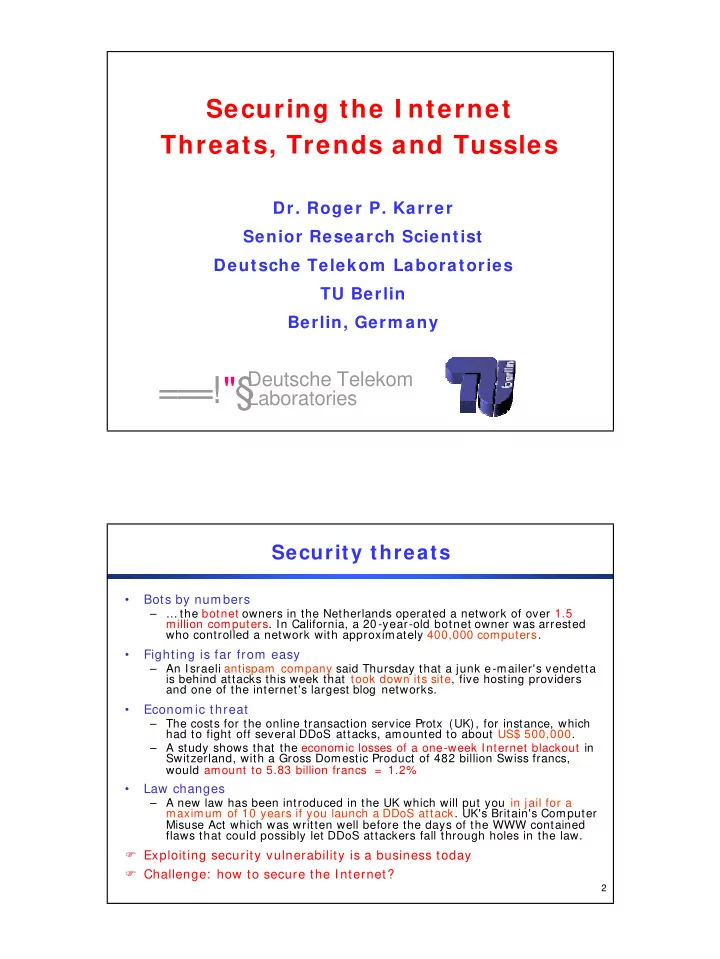 laboratories security threats bots by numbers the botnet