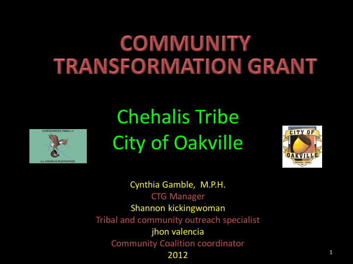 chehalis tribe city of oakville