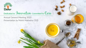 Age  genda  nda  2  3  1  FY20 Perform  ormance  nce  Our Growt  wth Strat  trategy  egy  Dab  abur