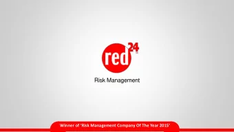 Risk Management  Winner of Risk Management Company Of The Year 2015  Shane Russell  Crisis