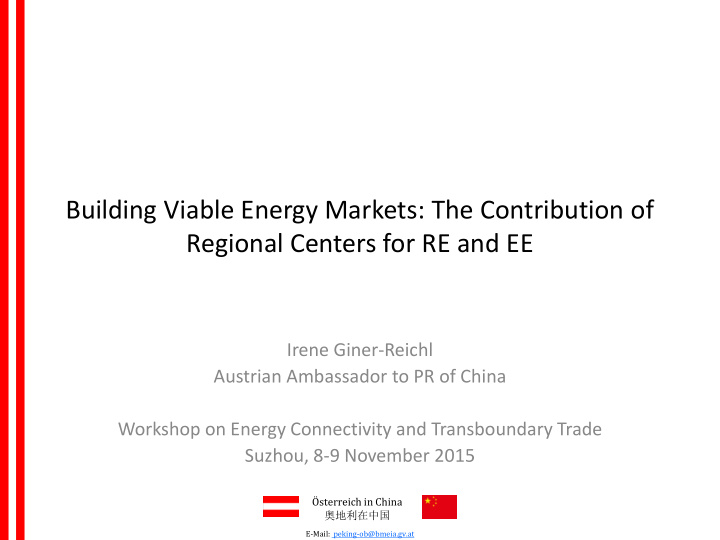 building viable energy markets the contribution of