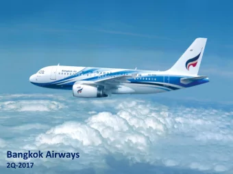 Bangkok Airways  2Q-2017  2  Disclaimer  Information contained in our presentation is intended