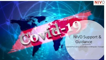 NIVO Support &amp;  Guidance researched from various sources (please see bibliography  final