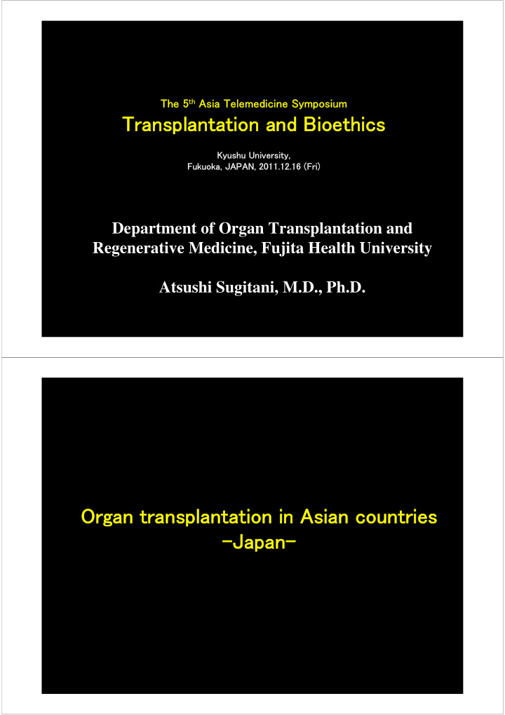 transplantation and bioethics