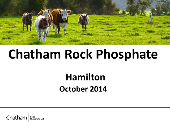 chatham rock phosphate