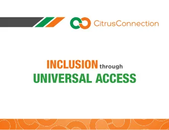 UNIVERSAL ACCESS  INTRODUCTION  TOM PHILLIPS  Executive Director of  Citrus Connection  TRANSIT