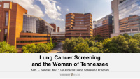 lung cancer screening and the women of tennessee