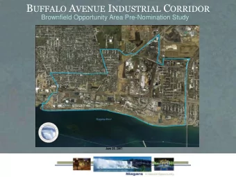 B UFFALO A VENUE I NDUSTRIAL C ORRIDOR  Brownfield Opportunity Area Pre-Nomination Study  June 26,