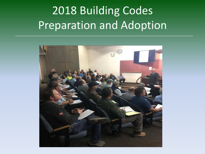 preparation and adoption international building codes