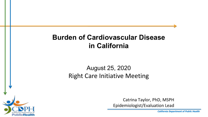 burden of cardiovascular disease in california
