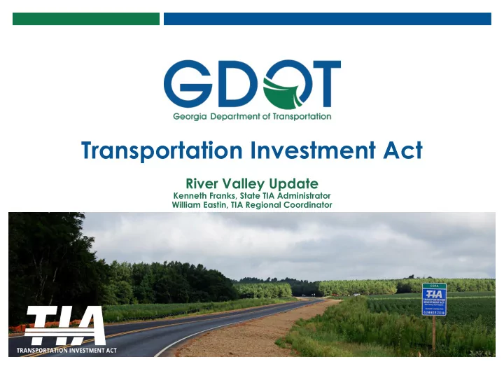 transportation investment act