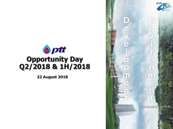 22 August 2018  Contents  Overview  Performance  Outlook  Overview  Q2/2018 &amp; 1H/2018