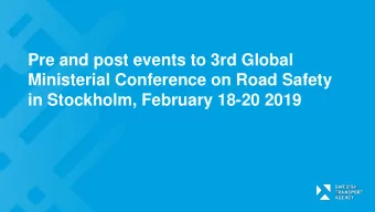 in Stockholm, February 18-20 2019  Date  Where  Time  Organizer  Title  Commonwealth Peoples'