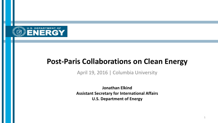 post paris collaborations on clean energy