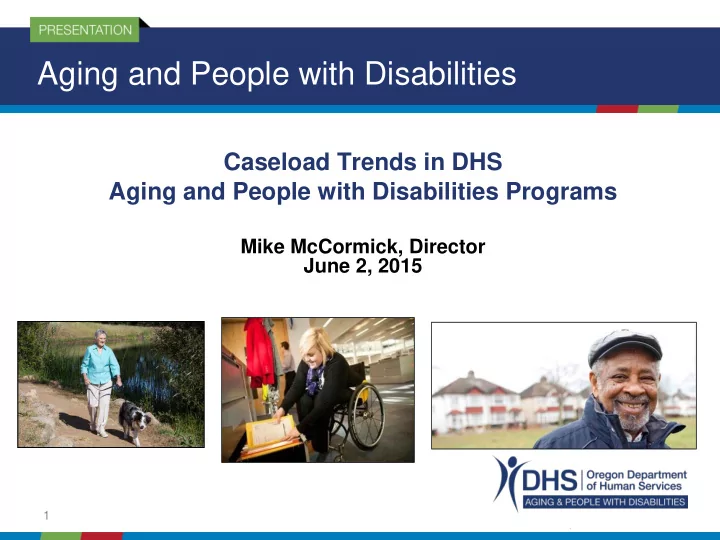 aging and people with disabilities