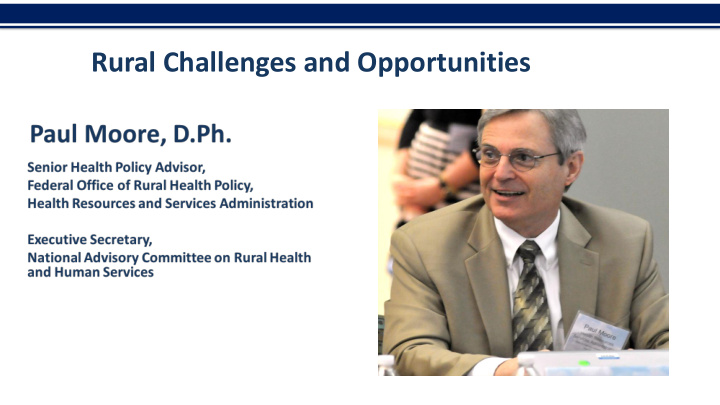 rural challenges and opportunities