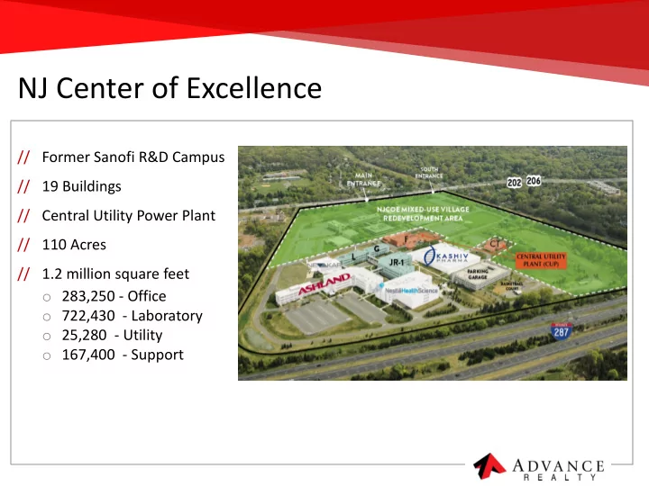 nj center of excellence