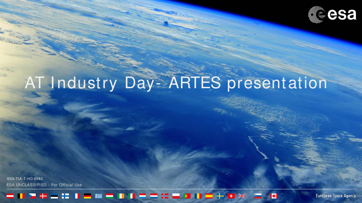 at industry day artes presentation
