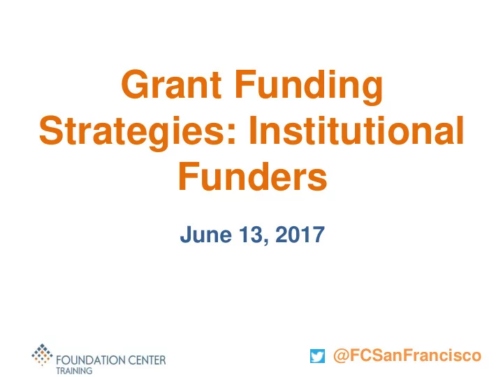 grant funding