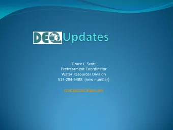 Water Resources Division  517-284-5488  (new number)  scottg@michigan.gov  Stormwater, Asset