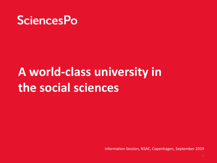 the social sciences