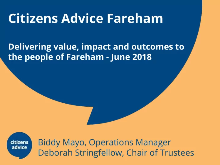 citizens advice fareham