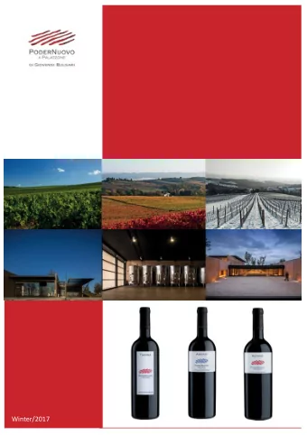 Winter/2017  TABLE  OF  CONTENTS  3  Introduc2on  6  Our Organiza2on  8  Our Products  9  Grapes