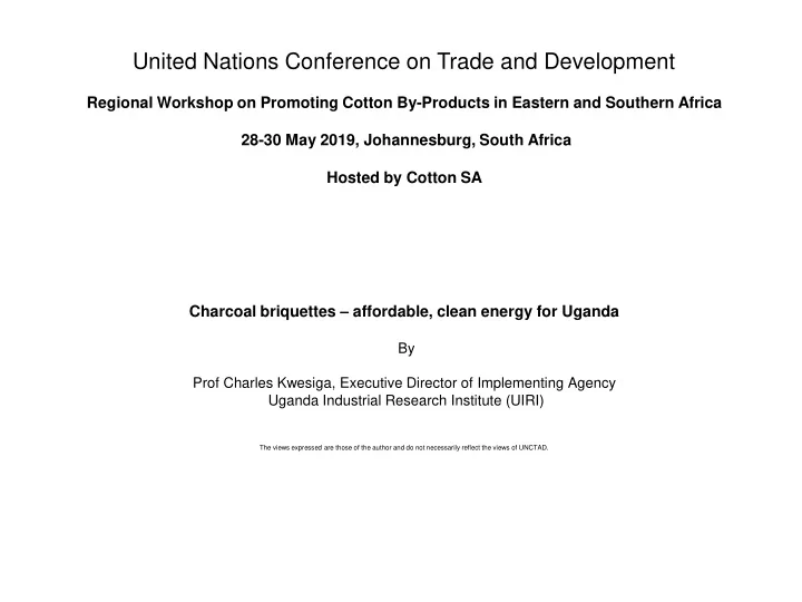 united nations conference on trade and development