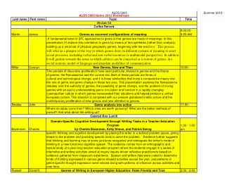 building up a small set of physical geography genres, beginning with the word tree . This process