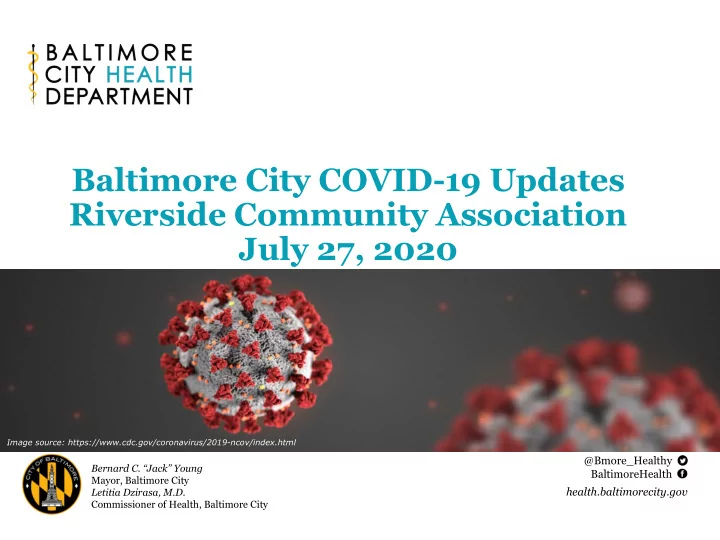 baltimore city covid 19 updates riverside community