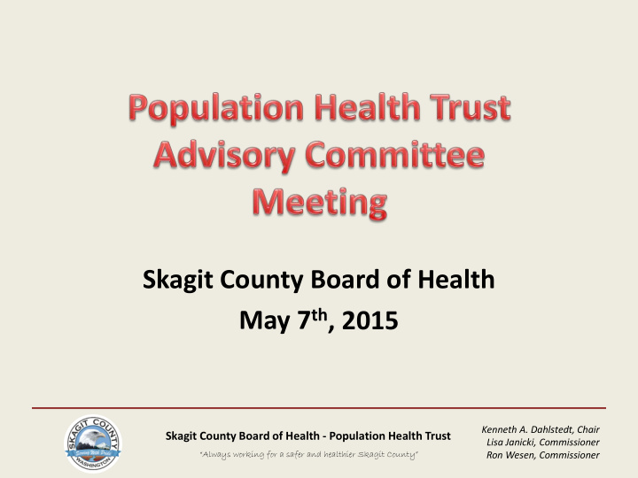 skagit county board of health may 7 th 2015