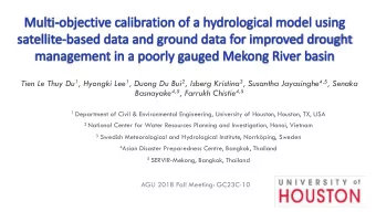 Tien Le Thuy Du 1 , Hyongki Lee 1 , Duong Du Bui 2 , Isberg Kristina 3 , Susantha Jayasinghe 4,5 ,