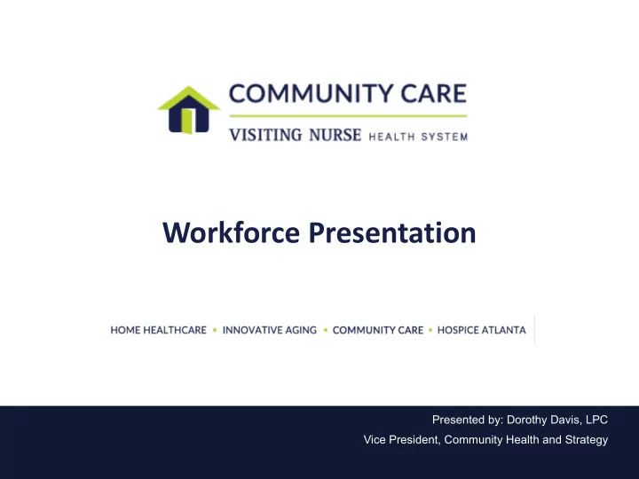 workforce presentation