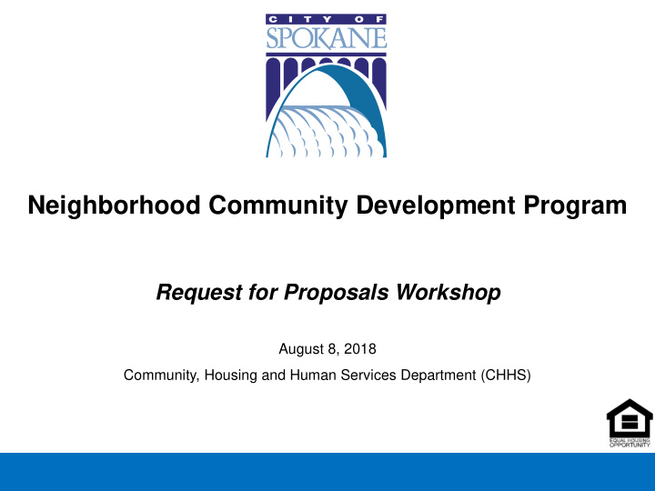 neighborhood community development program
