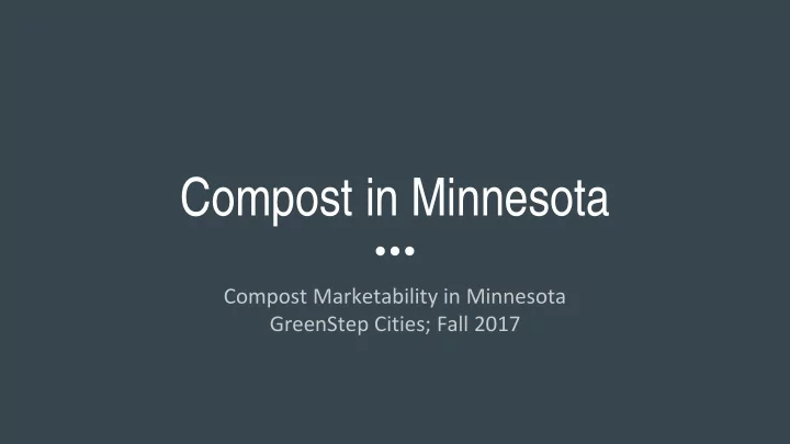 compost in minnesota