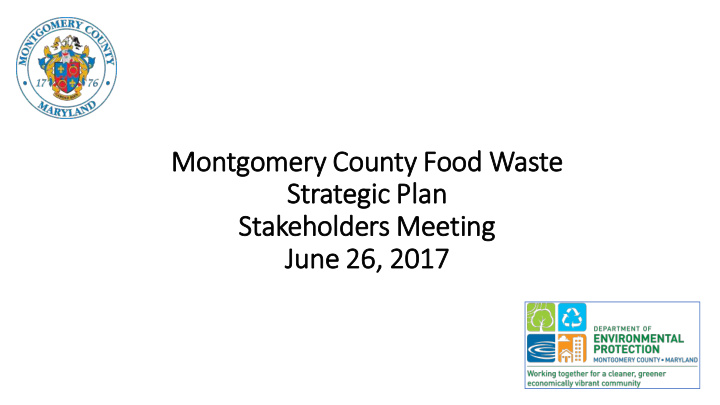montgomery ry county food waste