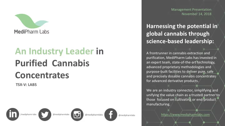 an industry leader in