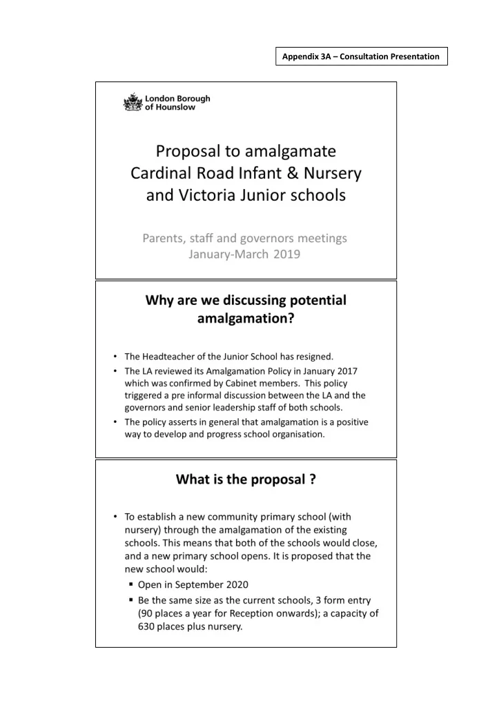 appendix 3a consultation presentation