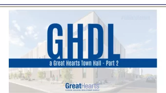 Great Hearts Distance Learning (GHDL) 1. Students will now be fully enrolled in their own school