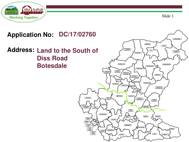 address land to the south of diss road botesdale slide 2