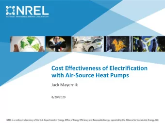 Cost Effectiveness of Electrification  with Air-Source Heat Pumps  Jack Mayernik  8/20/2020