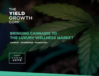BRINGING CANNABIS TO  THE LUXURY WELLNESS MARKET  CSE:BOSS   OTCQB:BOSQF   Frankfurt:YG3  OWNER OF
