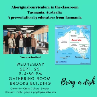 Bring a dish  BROOKS BUILDING  Center for Cross-Cultural Studies  Contact:  Polly Hyslop @