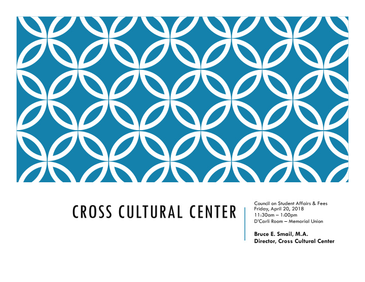 cross cultural center