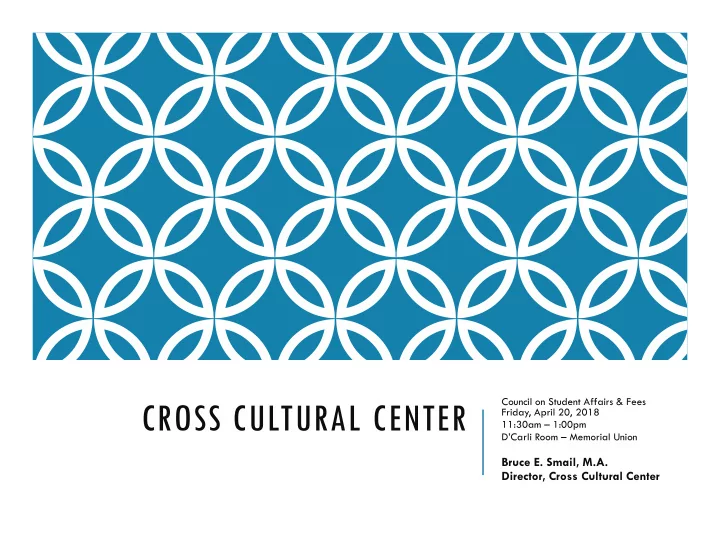 cross cultural center