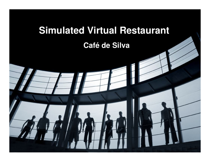 simulated virtual restaurant