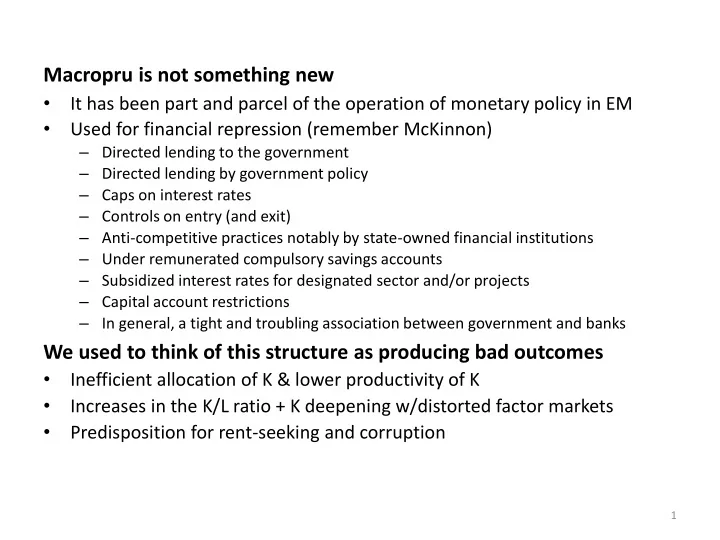 macropru is not something new
