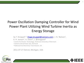 Power Oscillation Damping Controller for Wind  Power Plant Utilizing Wind Turbine Inertia as