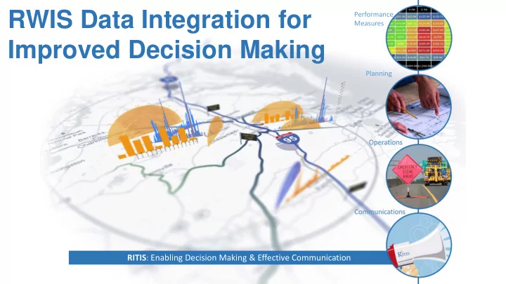 rwis data integration for